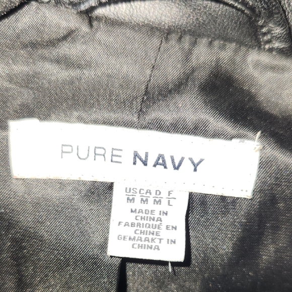 Black Vegan Leather Moto Jacket - Picture 3 of 5